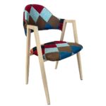 Καρέκλα Τραπεζαρίας ArteLibre SOLANA Patchwork Ύφασμα/Μέταλλο 51x51x81cm - 1 τεμ.