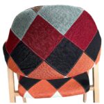 Καρέκλα Τραπεζαρίας ArteLibre SOLANA Patchwork Ύφασμα/Μέταλλο 51x51x81cm - 1 τεμ. - Image 5