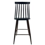Σκαμπό Bar ArteLibre MARANTA Μαύρο/Καρυδί PP/Μέταλλο 45x46x97cm - 1 τεμ. - Image 10
