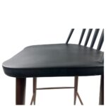 Σκαμπό Bar ArteLibre MARANTA Μαύρο/Καρυδί PP/Μέταλλο 45x46x97cm - 1 τεμ. - Image 6