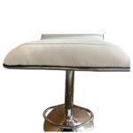 Σκαμπό Bar ArteLibre ENCANTA Λευκό/Χρώμιο PU/Μέταλλο 41x50x59/94-80/115cm - 1 τεμ. - Image 7