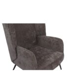 Πολυθρόνα ArteLibre NORA Γκρι Ύφασμα/Μέταλλο 100x80x89cm - 1 τεμ. - Image 8
