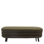 Παγκάκι Ottoman ArteLibre TONDO Πράσινο Ύφασμα Teddy/Μέταλλο 42x112x44cm - 1 τεμ. - Image 5
