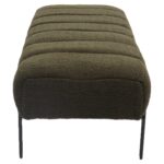 Παγκάκι Ottoman ArteLibre KUBO Πράσινο Ύφασμα Teddy/Μέταλλο 40x116.5x50cm - 1 τεμ. - Image 2