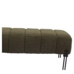 Παγκάκι Ottoman ArteLibre KUBO Πράσινο Ύφασμα Teddy/Μέταλλο 40x116.5x50cm - 1 τεμ. - Image 6