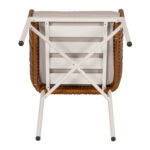 Πολυθρόνα Κήπου ArteLibre BLUENILE Λευκό/Καφέ Αλουμίνιο/Rattan 49x42x81cm - 1 τεμ. - Image 9