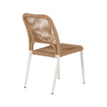 Καρέκλα Κήπου ArteLibre TINKISSO Λευκό/Φυσικό Αλουμίνιο/Rattan 45x63x82cm - 1 τεμ. - Image 3