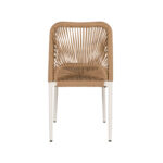 Καρέκλα Κήπου ArteLibre TINKISSO Λευκό/Φυσικό Αλουμίνιο/Rattan 45x63x82cm - 1 τεμ. - Image 4