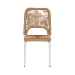 Καρέκλα Κήπου ArteLibre TINKISSO Λευκό/Φυσικό Αλουμίνιο/Rattan 45x63x82cm - 1 τεμ. - Image 8