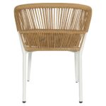 Καρέκλα Κήπου ArteLibre RIVIERA Λευκό/Φυσικό Αλουμίνιο/Rattan 57x61x79cm - 1 τεμ. - Image 6