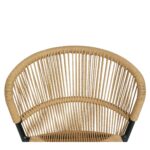Καρέκλα Κήπου ArteLibre RIVIERA Μαύρο/Φυσικό Αλουμίνιο/Rattan 57x61x79cm - 1 τεμ. - Image 9