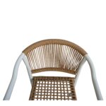 Πολυθρόνα Κήπου ArteLibre KINOSSA Λευκό/Φυσικό RATTAN Αλουμίνιο/Rattan 54x59x76cm - 1 τεμ. - Image 7
