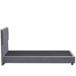 Κρεβάτι Μονό ArteLibre TAMAHAWK Γκρι Ύφασμα 212x106.5x106cm (Στρώμα 90x200cm) - 1 τεμ. - Image 3