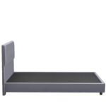 Κρεβάτι Ημίδιπλο ArteLibre TAMAHAWK Γκρι Ύφασμα 212x136x106cm (Στρώμα 120x200cm) - 1 τεμ. - Image 3