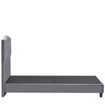 Κρεβάτι Μονό ArteLibre JUNIPER Γκρι Ύφασμα 209x101x125cm (Στρώμα 90x200cm) - 1 τεμ. - Image 3