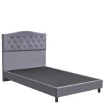 Κρεβάτι Ημίδιπλο ArteLibre JUNIPER Γκρι Ύφασμα 209x132x125cm (Στρώμα 120x200cm) - 1 τεμ. - Image 4