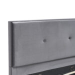 Κρεβάτι Υπέρδιπλο ArteLibre YUMA Γκρι Ύφασμα 214x1170x10cm (Στρώμα 160x200cm) - 1 τεμ. - Image 8