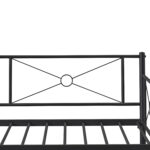 Καναπές Κρεβάτι ArteLibre CIMARRON Μαύρο Μέταλλο 197.5x96x75cm (Στρώμα 90x190cm) - 1 τεμ. - Image 2