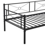 Καναπές Κρεβάτι ArteLibre CIMARRON Μαύρο Μέταλλο 197.5x96x75cm (Στρώμα 90x190cm) - 1 τεμ. - Image 6