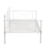 Καναπές Κρεβάτι ArteLibre CIMARRON Λευκό Μέταλλο 197.5x96x75cm (Στρώμα 90x190cm) - 1 τεμ. - Image 2