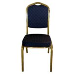 Καρέκλα Catering ArteLibre AUREVIA Μπλε/Χρυσό Ύφασμα/Μέταλλο 57x40x93cm - 1 τεμ. - Image 2