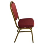 Καρέκλα Catering ArteLibre AUREVIA Κόκκινο/Χρυσό Ύφασμα/Μέταλλο 57x40x93cm - 1 τεμ. - Image 3