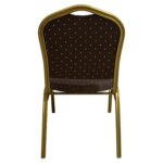 Καρέκλα Catering ArteLibre AUREVIA Μπορντό/Χρυσό Ύφασμα/Μέταλλο 57x40x93cm - 1 τεμ. - Image 4