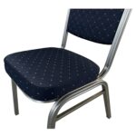 Καρέκλα Catering ArteLibre AUREVIA Μπλε/Ασημί Ύφασμα/Μέταλλο 57x40x93cm - 1 τεμ. - Image 5
