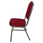 Καρέκλα Catering ArteLibre AUREVIA Κόκκινο/Ασημί Ύφασμα/Μέταλλο 57x40x93cm - 1 τεμ. - Image 3