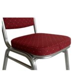 Καρέκλα Catering ArteLibre AUREVIA Κόκκινο/Ασημί Ύφασμα/Μέταλλο 57x40x93cm - 1 τεμ. - Image 4