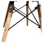 Καρέκλα ArteLibre ECLORA Μαύρο/Φυσικό PP/Ξύλο/Μέταλλο 63x58x78cm - 1 τεμ. - Image 6