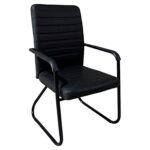 Καρέκλα Επισκέπτη ArteLibre AERIX Μαύρο PU/Μέταλλο 54x60x96cm - 1 τεμ.