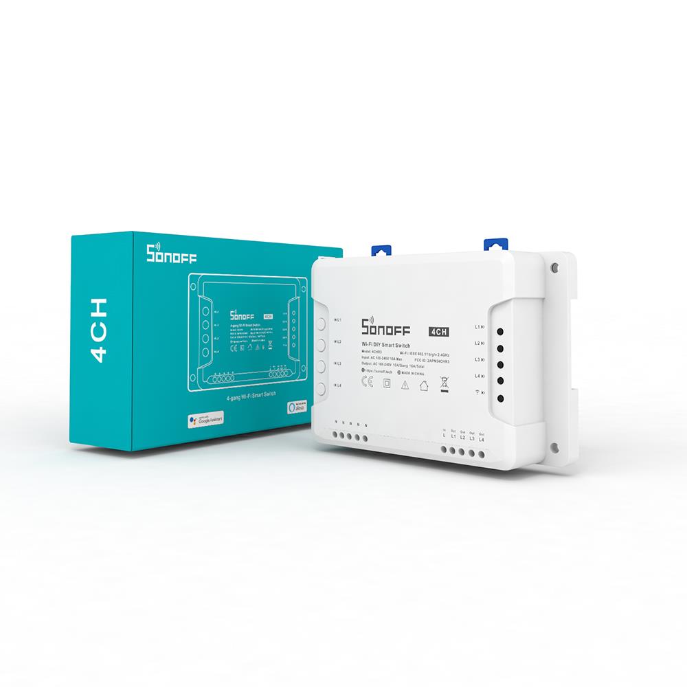 15086 SONOFF 4CHR3 - 4-GANG WIFI SMART SWITCH - Image 1