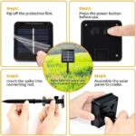 Ηλιακή γιρλάντα φωτισμού LED - Λουλούδι - 5m+1m - 20D - 152899 - Warm White - Image 4