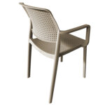 Πολυθρόνα Κήπου ArteLibre CALORA Cappuccino PP 55x54.5x83cm - 1 τεμ. - Image 3