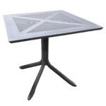 Τραπέζι Κήπου ArteLibre SIREA Γκρι PP 80x80x75cm - 1 τεμ. - Image 2