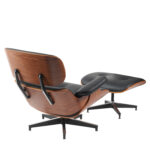 Πολυθρόνα Relax ArteLibre MIREN Με Υποπόδιο Μαύρο/Καφέ Ξύλο/PU 82x92x78cm - 1 τεμ. - Image 3