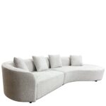 Καναπές MONTARO ArteLibre Γκρι Ανοιχτό Ύφασμα 140x105x65cm/206x124x68cm - 1 τεμ. - Image 2