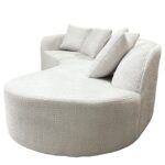 Καναπές MONTARO ArteLibre Γκρι Ανοιχτό Ύφασμα 140x105x65cm/206x124x68cm - 1 τεμ. - Image 5