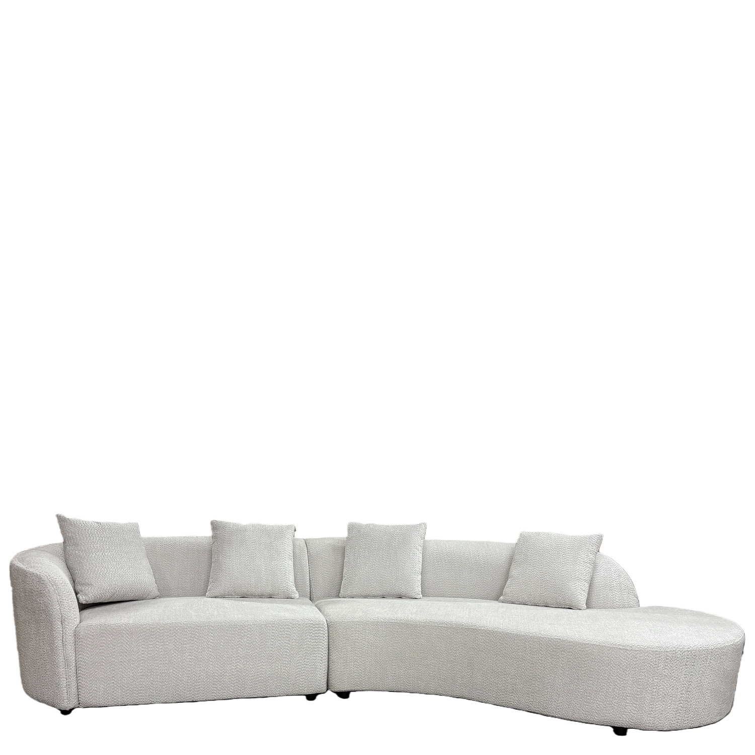 15390004 Καναπές MONTARO ArteLibre Γκρι Ανοιχτό Ύφασμα 140x105x65cm/206x124x68cm - 1 τεμ. - Image 1