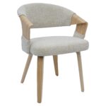 Καρέκλα Τραπεζαρίας ArteLibre MIRETTA Μπεζ/Φυσικό 55x56x78cm - 1 τεμ.