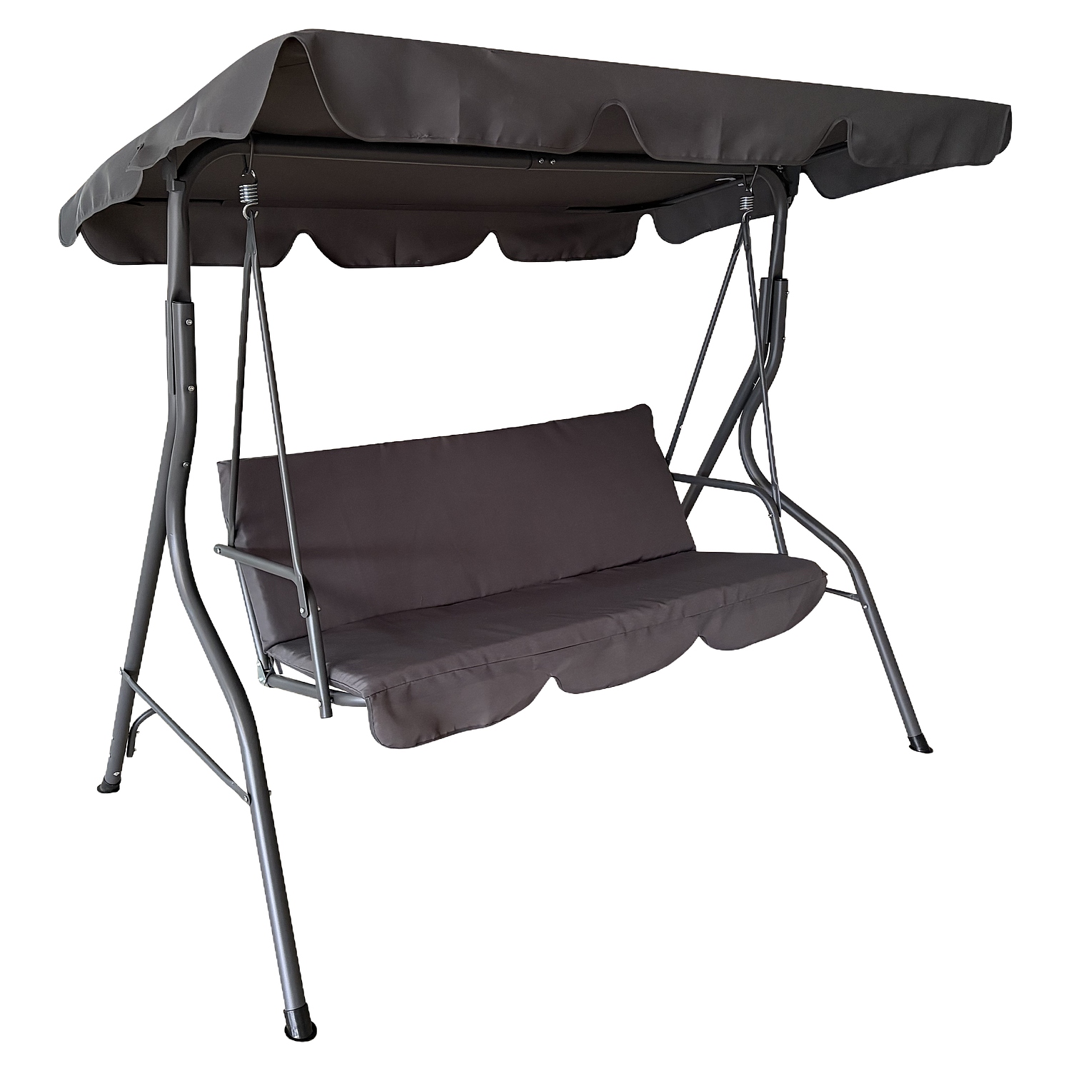 15450011 Κούνια ArteLibre LEMONA Γκρι Μέταλλο/Polyester 174x110x200cm - 1 τεμ. - Image 1