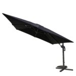 Ομπρέλα Κήπου ArteLibre VALENA Μαύρο/Γκρι Αλουμίνιο/Polyester Φ3x3m - 1 τεμ. - Image 2