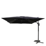 Ομπρέλα Κήπου ArteLibre VALENA Μαύρο/Γκρι Αλουμίνιο/Polyester Φ3x3m - 1 τεμ.