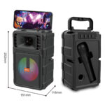 Φορητό ηχείο subwoofer με μικρόφωνο Karaoke - ZQS14017 - 160132 - Image 2