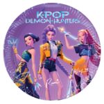 Πιάτα Χάρτινα Πάρτυ K-POP πακ=8τεμ ø23 ø23cm K-Pop 98638 - 1 τεμ.