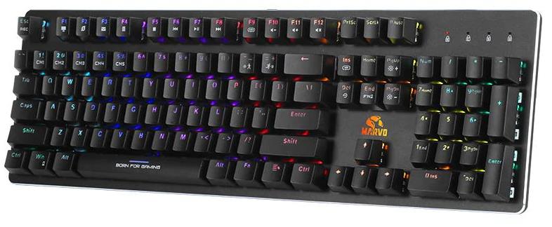 18393 MARVO KG945 GAMING RGB ΜΗΧΑΝΙΚΟ ΟΠΤΙΚΟ ΠΛΗΚΤΡΟΛΟΓΙΟ, ΑΛΟΥΜΙΝΙΟΥ - Image 1