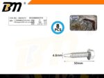 Αυτοδιάτρητη βίδα εξάγωνη - 4.8mm*50mm - Σετ 12 πακέτα των 8 τεμαχίων - 202731 - Image 2