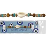 Βραχιόλι με Κοχύλι & Χάντρες  4teen4ty 401446 - 12 τεμ.