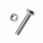 Εξάγωνη βίδα με παξιμάδι - M5x12mm+M5 - Σετ 12 πακέτα των 15 ζευγαριών - 201802